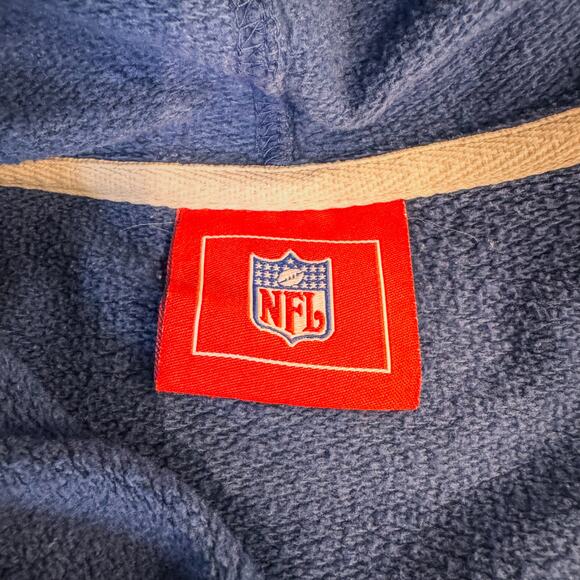 Vintage NFL Indianapolis COLTS Hoodie Sweatshirt, Blue and White, Size: Large - Picture 8 of 9